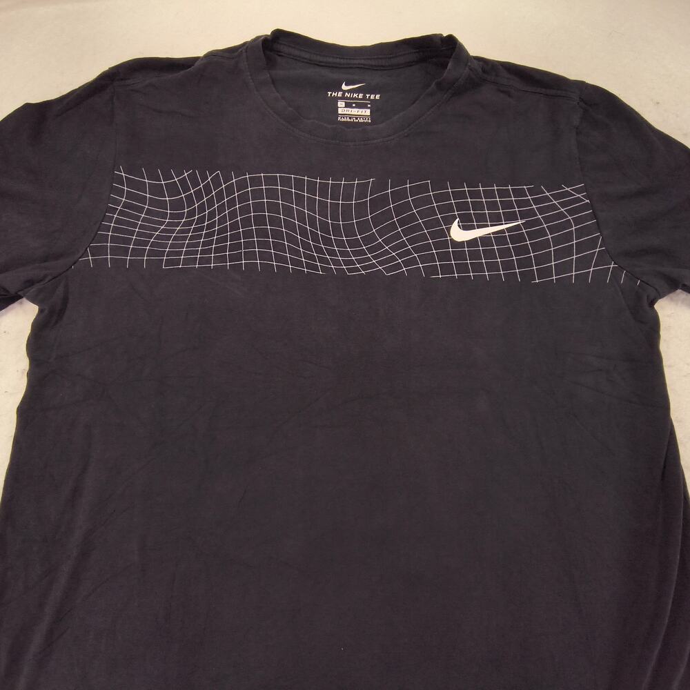 Nike Tee Casual Graphic Crew Neck Short Sleeve Shirt Mens Size Large L Black